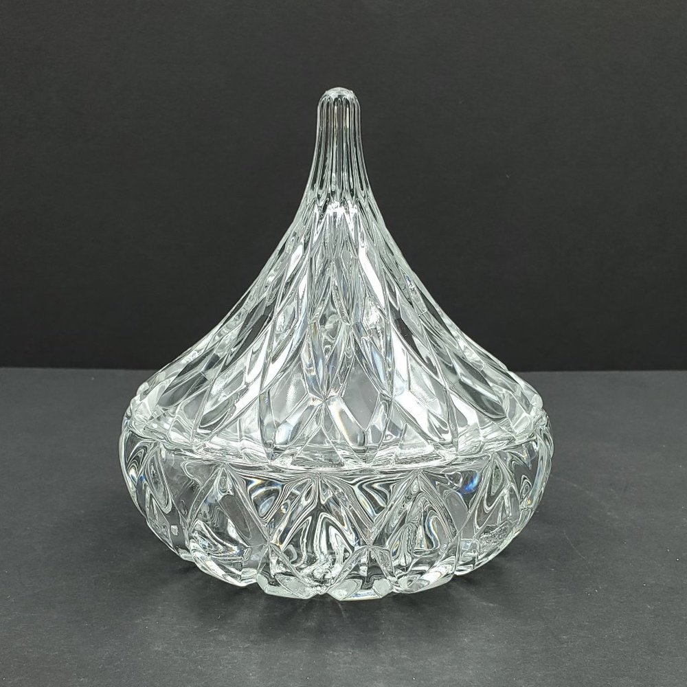 Shannon Crystal Designs Lead Crystal Candy Trinket Dish Hershey Kiss